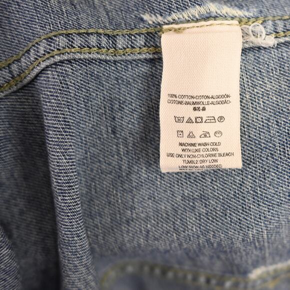 Free People Denim Knit Hooded Jacket, XS - Picture 9 of 9